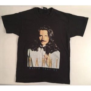 Vintage 90s 1993 Yanni Concert World Tour T Shirt